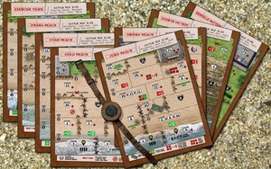 D-Day Dice Board Game Component Rendering